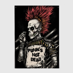 Постер Punks not   dead