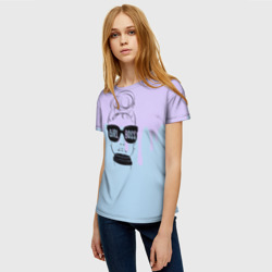 Женская футболка 3D Девушка boss - фото 2