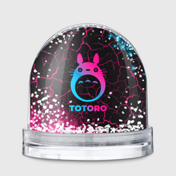 Игрушка Снежный шар Totoro - neon gradient