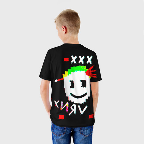 Детская футболка 3D с принтом Белая Смерть, вид сзади #2