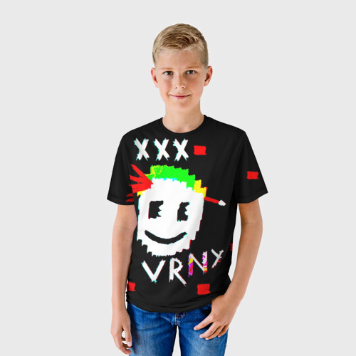 Детская футболка 3D с принтом Белая Смерть, фото на моделе #1