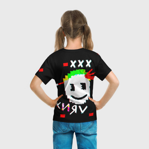 Детская футболка 3D с принтом Белая Смерть, вид сзади #2