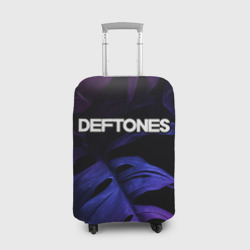 Чехол для чемодана 3D Deftones neon monstera