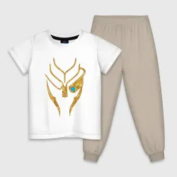 Детская пижама с белой футболкой Mass Effect Garrus