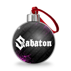 Ёлочный шар Sabaton rock Legends: надпись и символ