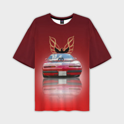 Мужская футболка oversize 3D Американский спорткар Pontiac Firebird