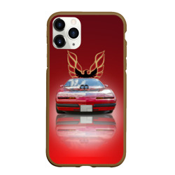 Чехол для iPhone 11 Pro Max матовый Американский спорткар Pontiac Firebird