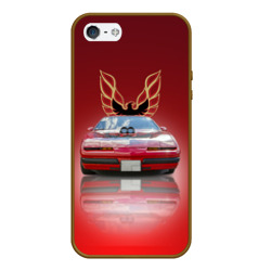Чехол для iPhone 5/5S матовый Американский спорткар Pontiac Firebird