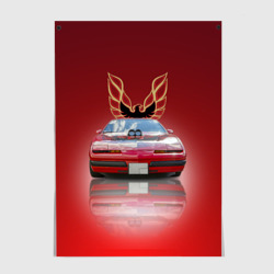 Постер Американский спорткар Pontiac Firebird