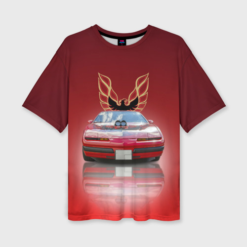 Женская футболка oversize 3D Американский спорткар Pontiac Firebird, цвет 3D печать