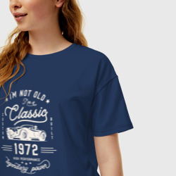 Женская футболка хлопок Oversize Я классический 1972 - фото 2