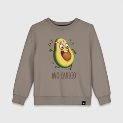 Детский свитшот хлопок Avo cardio милый авокадо