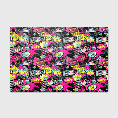 Головоломка Пазл магнитный 126 элементов Глаза аниме-девушки: pop-art pattern