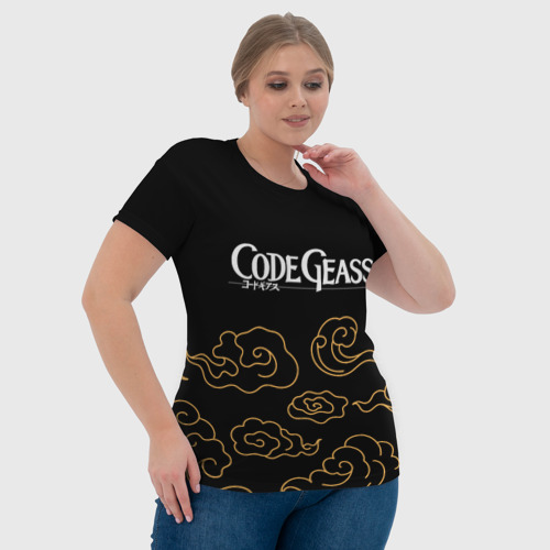 Женская футболка 3D с принтом Code Geass anime clouds, фото #4
