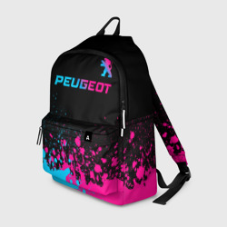 Рюкзак 3D Peugeot - neon gradient: символ сверху