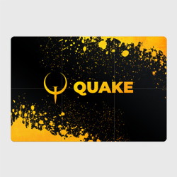 Магнитный плакат 3Х2 Quake - gold gradient: надпись и символ