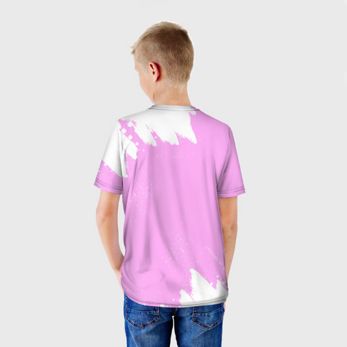 Детская футболка 3D Катя кошечка с сердечком, цвет 3D печать - фото 4