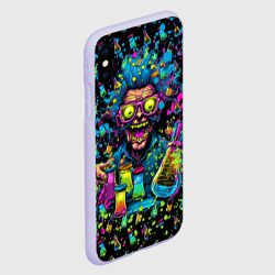 Чехол для iPhone XS Max матовый Безумный химик - фото 2