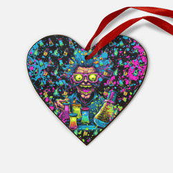Деревянная игрушка Сердце Безумный химик