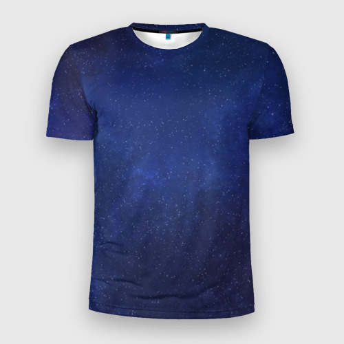 Мужская футболка 3D Slim с принтом Космический, вид спереди #2