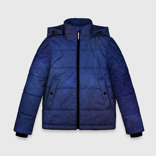 Зимняя куртка для мальчиков 3D с принтом Космический, вид спереди #2