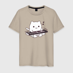 Мужская футболка хлопок Аниме Бонго кот