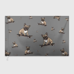 Флаг 3D Настроение: французский бульдог