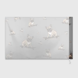 Флаг 3D Настроение: французский бульдог - фото 2