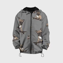 Детская куртка 3D Настроение: французский бульдог