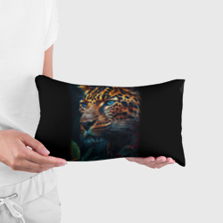 Подушка 3D антистресс Леопард с синими глазами - фото 2