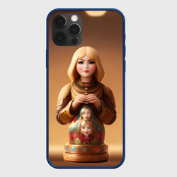 Чехол для iPhone 12 Pro Матрёшка 585 Гольд кукла