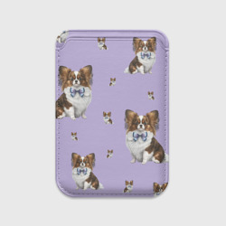 Картхолдер Magsafe магнитный Континентальный той-спаниель
