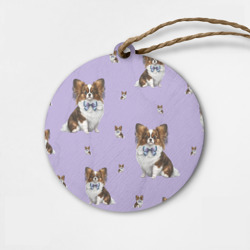 Деревянная игрушка круг Континентальный той-спаниель