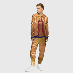 Мужской костюм с толстовкой 3D Матрёшка 585 Гольд царица - фото 2