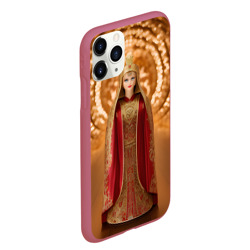 Чехол для iPhone 11 Pro Max матовый Матрёшка 585 Гольд царица - фото 2