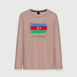 Мужской лонгслив хлопок I love Azerbaijan