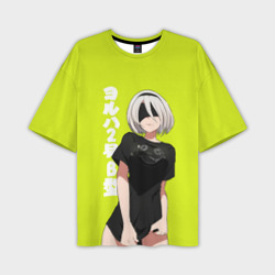 Мужская футболка oversize 3D YoRHa 2-gou B-gata