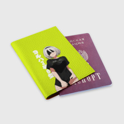 Обложка для паспорта матовая кожа YoRHa 2-gou B-gata - фото 2