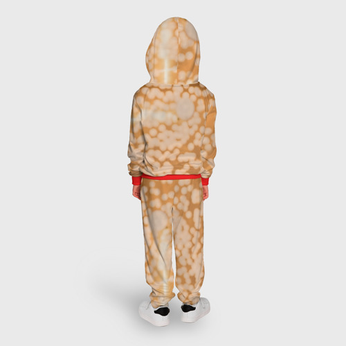 Детский костюм с толстовкой 3D Матрёшка 585 Гольд бордо, цвет красный - фото 4