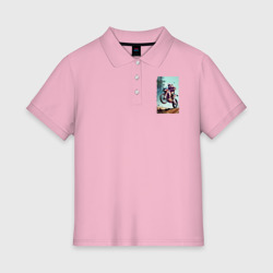 Женское поло хлопок Мотокросс - экстрим