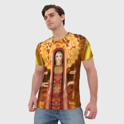Мужская футболка 3D Матрёшка 585 Гольд барыня - фото 2