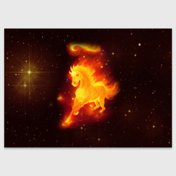 Поздравительная открытка Огненный конь мчится