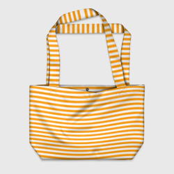 Пляжная сумка 3D Тельняшка оранжевая МЧС