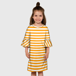 Детское платье 3D Тельняшка оранжевая МЧС - фото 2