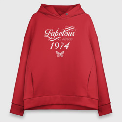 Женское худи Oversize хлопок Fabulous since 1974