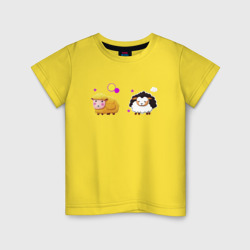 Детская футболка хлопок Овечки