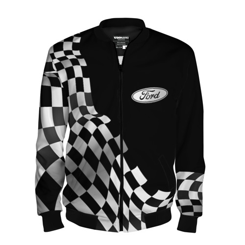 Мужской бомбер 3D Ford racing flag