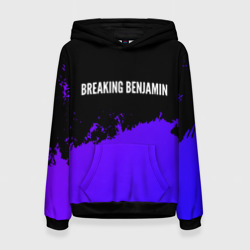 Женская толстовка 3D Breaking Benjamin purple grunge