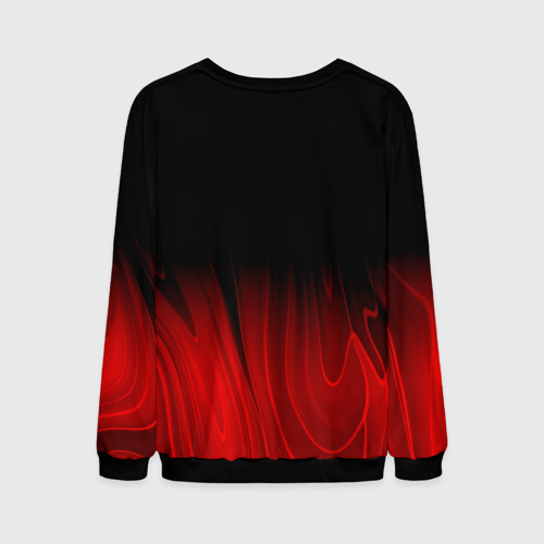 Мужской свитшот 3D с принтом Ramones red plasma, вид сзади #1