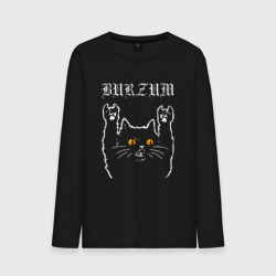 Мужской лонгслив хлопок Burzum rock cat